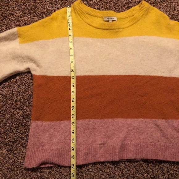 Madewell Gladwell Striped Balloon Sleeve Sweater - Picture 8 of 9